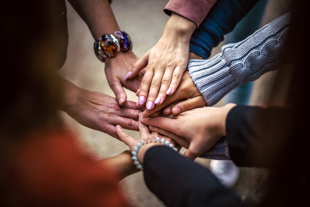 hands-team-all-united-all-together